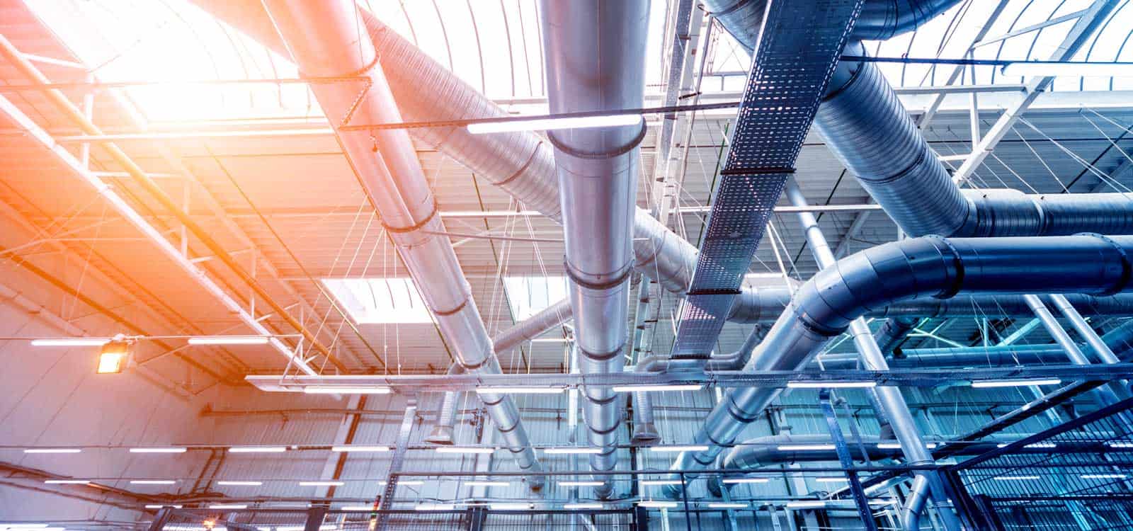 HVAC installation and engineering team at work